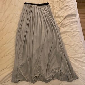 Maxi skirt in muted mint green